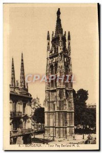 Postcard Old Bordeaux Pey Berland Tower