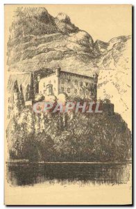 Old Postcard Chateau de Bourdeau