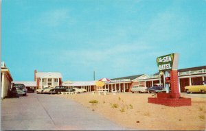 Nags Head NC The Sea Oatel Motel Unused Vintage Postcard H18