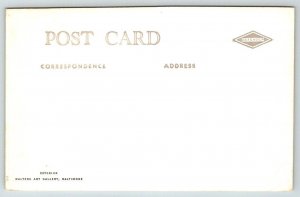 RPPC   Baltimore  Maryland  Walters Art Gallery   Postcard  c1930