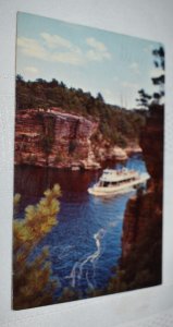 High Rock from Romance Cliff Dells of the Wisconsin River Postcard H.H. Bennett