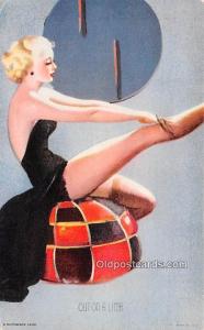 Out on a Limb 1945 Mutoscope Artist Pin Up Girl, Non Postcard Backing Unused 