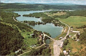 Postcard AERIAL VIEW SCENE Between Cabot And West Danville Vermont VT AJ4645