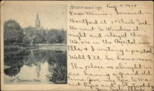 Hartford CT Bushnell Park c1900 Private Mailing Card