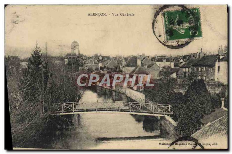 Old Postcard Alencon Vue Generale