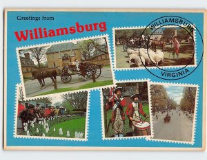 Postcard Greetings from Williamsburg, Virginia