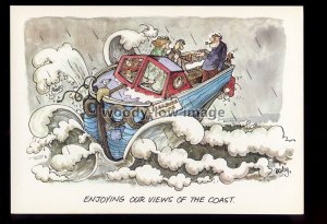 BES054 - Enjoying our views of the coast - Besley comic postcard