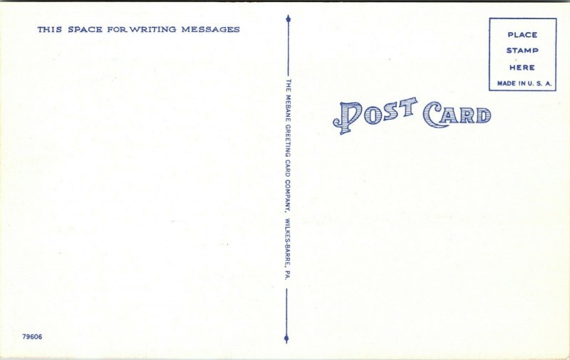 Vintage Postcard Masonic Hall and Post Office Mt. Carmel, Pa. Linen Era
