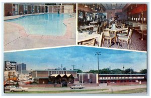 c1960's Town House Motor Motel Exterior Swimming Pool Wichita Kansas KS Postcard