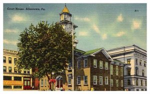 Postcard COURT HOUSE SCENE Allentown Pennsylvania PA AT6791