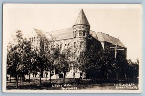 Madison South Dakota SD Postcard RPPC Photo Ladies Hall Building Slack c1910's