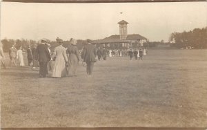 J24/ Winnipeg Manitoba Canada RPPC Postcard c1910 Assiniboine Park Pavilion 61