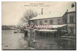 Joinville le Pont Old Postcard View Marne (Seine Flood Cinema)