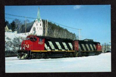 VT Canadian National Railroad Train ISLAND POND VERMONT
