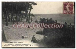 Old Postcard Arcachon Moulleau The Beach Front La Foret