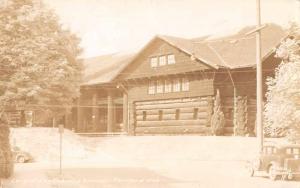 Portland Oregon Largest Log Cabin in World Real Photo Antique Postcard J66051