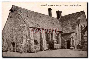 Old Postcard Thomas A Becket & # 39s Palace Near Worthing Tarring