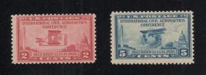 U.S. #649 & #650 Unused. - O.G. - N.H.