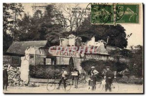 Old Postcard Senlis Alcohol Wines Encausse Restaurant TOP Velo Cycle