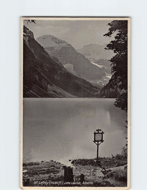 Postcard Mt. Lefroy Lake Louise Canada