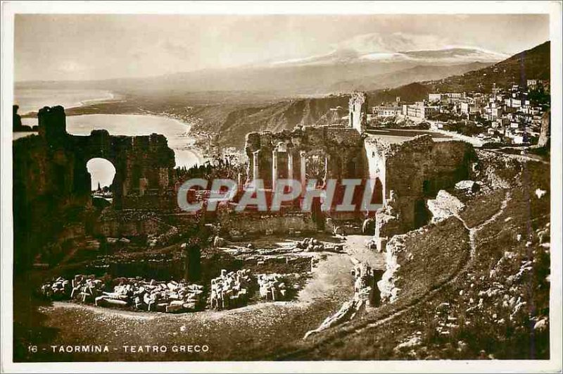 Old Postcard Taormina Teatro Greco