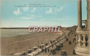 Old Postcard La Baule Sea (L I) Vue Generale de la Plage and New Boulevards