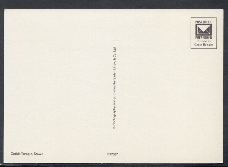 Buckinghamshire Postcard - The Gothic Temple, Stowe     T8367