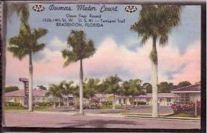 FL Bradenton Dumas Motor Court 1958