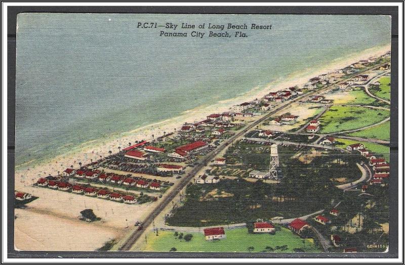 Florida, Panama - City Sky Line of Long Beach Resort - [FL-076]