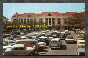 h3292 - CURACAO 1970s Wilhelminaplein. Classic Cars, Delivery Truck