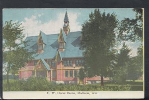 America Postcard - U.W.Horse Barns, Madison, Wisconsin RS14619