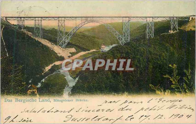 Postcard Old Das Bergische Land M?ngstener Brucke