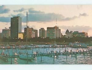 Unused Pre-1980 PANORAMIC VIEW Miami Florida FL hp3437