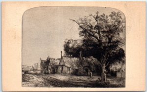 Postcard - Landscape With Three Gabled Cottages, National Gallery Of Art - D. C.