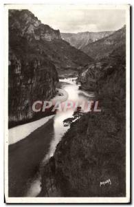 Old Postcard The Gorges du Tarn The output of straits