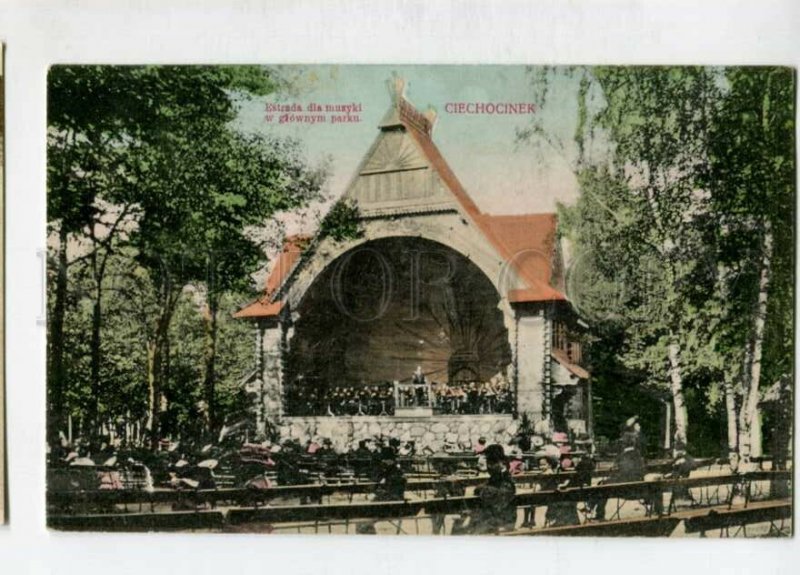 3147301 POLAND CIECHOCINEK musicians Vintage postcard