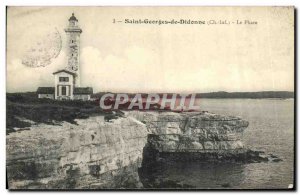 Postcard Old Saint Georges de Didonne Lighthouse