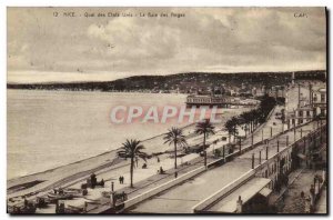 Postcard Old Nice Quai dominions US La Baie des Anges