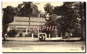 Old Postcard Guinea Conakry port service