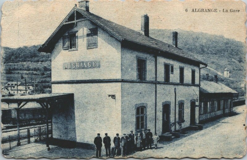 France Algrange La Gare Hayange Vintage Postcard 03.76