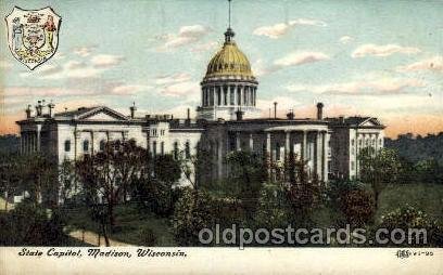 Madison, Wisconsin, USA United States State Capital Building Unused close to ...