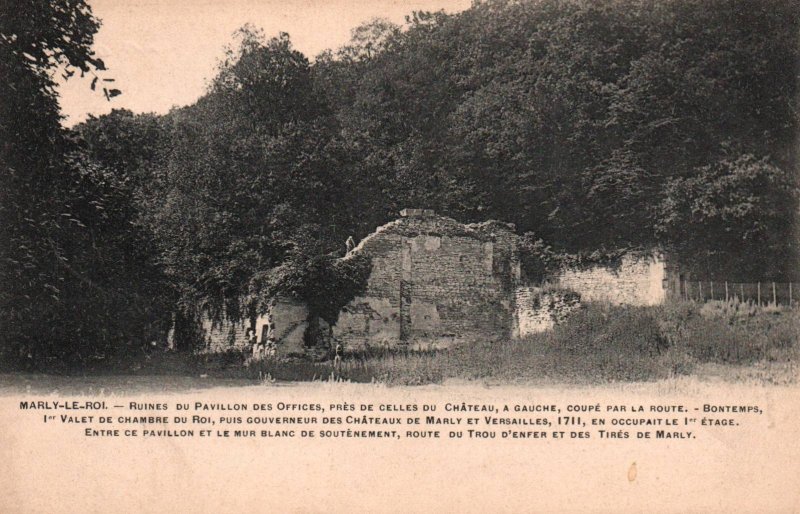 Ruines du Pavillon des Offices,Marly-Le-Roi,France BIN