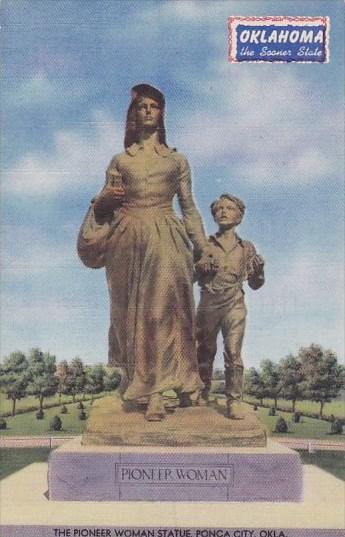 Oklahoma Ponca City The Pioneer Woman Statue 1943