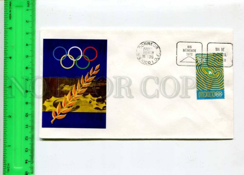 298866 MEXICO 1968 year transfer of the Olympics Munich 1972 COVER