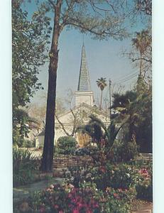 Unused Pre-1980 CHURCH SCENE Hollywood - Los Angeles California CA A7710