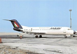 MALEV FOKKER 70 HA-LMA c/n 11564  Airplane Postcard