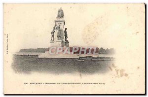 Postcard Ancient Britain Monument Count of Chambord in Sainte Anne d & # 39Auray
