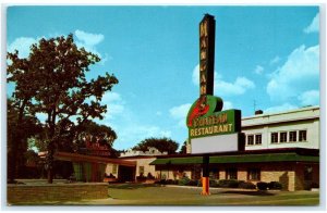 LYONS, IL Illinois  ~ Roadside MANGAM'S CHATEAU Restaurant c1950s Postcard
