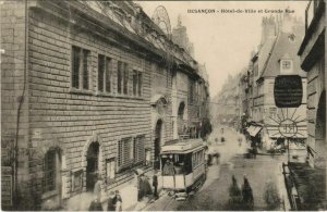 CPA Besancon Hotel de Ville et Grande Rue FRANCE (1098648)