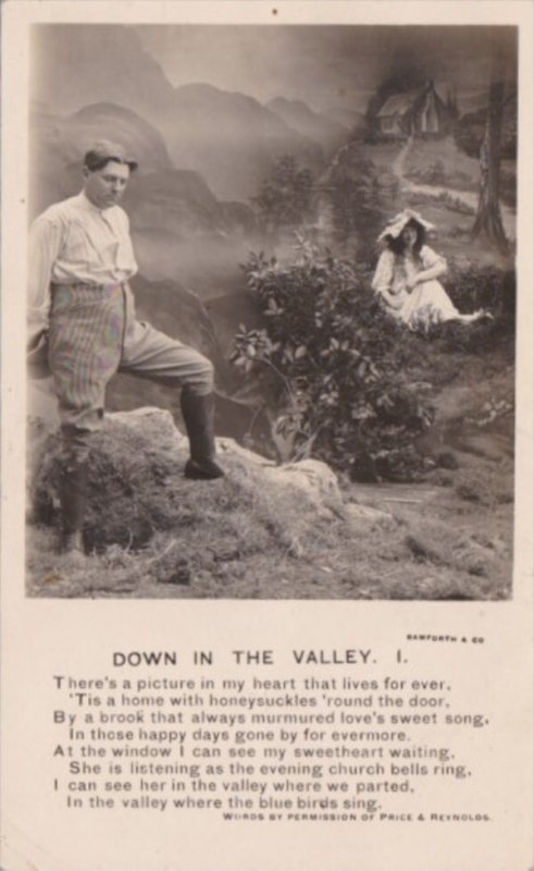 Bamforth Romantic Couple Down In The Valley No 1
